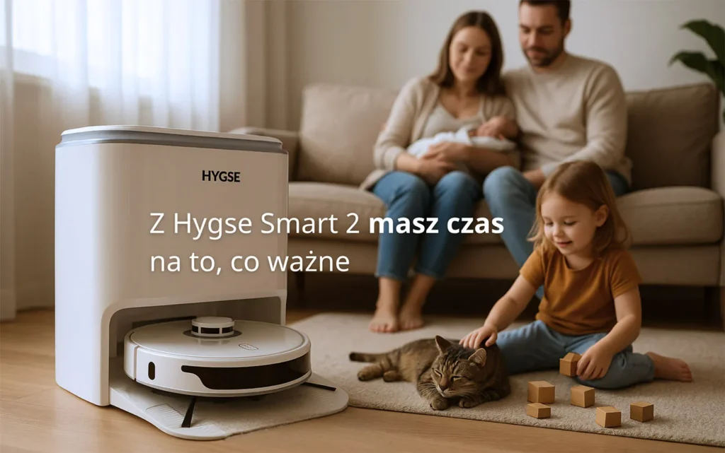 Robot sprzątający ze stacją automatyczną Hygse Smart 2
