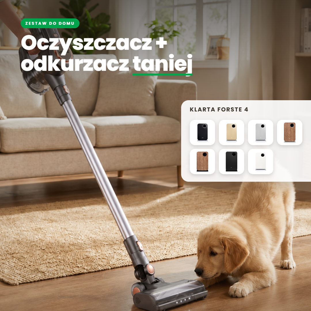Odkurzacz w zestawie z oczyszczaczem